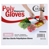 Disposable Food Service Poly Gloves -100ct